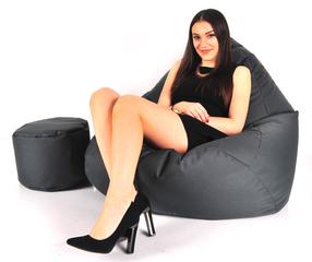 Sēžammaisu komplekts Mega Chill L Kodura 802, melns krās.