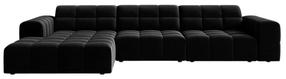 Kampinė sofa Cosmopolitan Design Chicago Venus 2923, juoda sp., kairinė, 167 x 294 cm x 78 cm