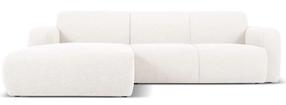 Kampinė sofa Micadoni Home Molino Boucle, balta sp., kairinė, 250 x 170 cm x 72 cm