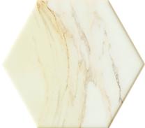 Plaadid, keraamiline Tubadzin Flare White hexagon PS025880110-0125-1-011, 11 cm x 12.5 cm, valge v.