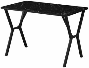 Valgomojo stalas Kalune Design Elma 110, juoda sp., 110 cm x 70 cm x 74 cm