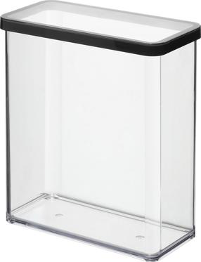 Lielapjoma produktu konteiners Rotho Loft, 3.2 l, caurspīdīga krās./melna krās.