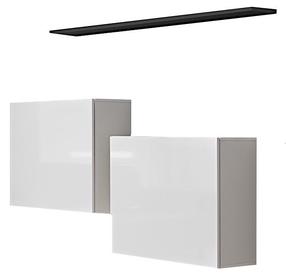 Sieninė lentyna ASM Switch SB I Switch SB I, balta/pilka, 60 cm x 30 cm x 60 cm