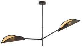 Lampa karināms Emibig Vene 1158/2, E14, 2 x 10 W, zelta krās./melna krās. / melna krās.