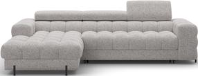 Kampinė sofa - lova Felro Pellerito 20, pilka sp., kairinė, 181 x 285 cm x 93 cm