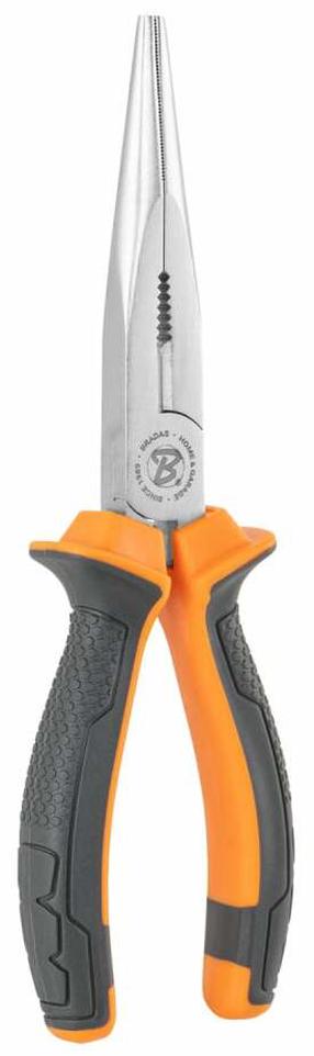 Näpitsad lameda ninaga Bradas Hawk Grip, 200 mm