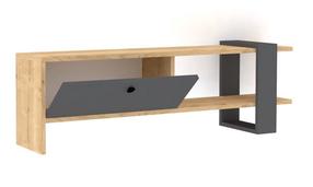 TV staliukas Kalune Design Yonca, antracito sp./ąžuolo sp., 120 cm x 25 cm x 36.8 cm