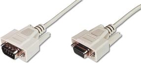 Laidas Assmann DSUB / DSUB DSUB 9-pin, DSUB 9-pin, 3 m, šviesiai ruda sp.