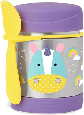 Termoss pārtikai Skip Hop Zoo Unicorn, 325 ml, 3. g., nerūsējošais tērauds, sudraba krās./violeta krās.