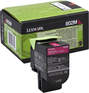 Тонер Lexmark 802M, красный цв.