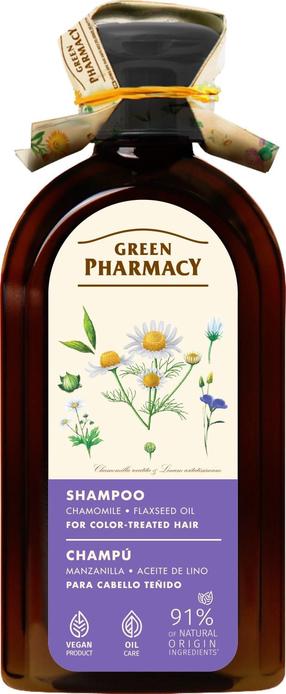 Šampūns Green Pharmacy Chamomile and Flaxseed Oil, 350 ml