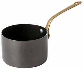 Mērces trauks Was Steel & Style Vintage, 280 ml, 16.8 cm x 8.6 cm, Ø 9 cm, melna krās., misiņš/nerūsējošais tērauds