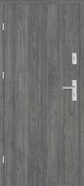 Durvis Graphite Herse Set 32DB G845, labais, grafīta krās., 203 x 84.5 x 4.5 cm