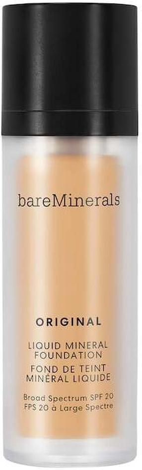 Skystas makiažo pagrindas Bare Minerals Original Liquid Mineral SPF 20, SPF 20, 18 medium-tan, 30 ml