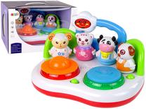 Edukacinis žaislas Lean Toys DJ Animals, 17 cm, įvairių spalvų