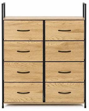 Комод ModernHome GIC-C106-19, коричневый цв./черный цв., 107 см x 80 см x 24 см