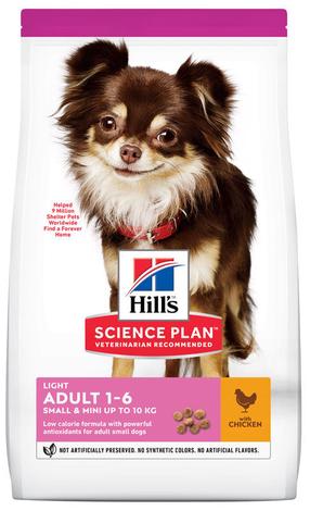 Kuiv koeratoit Hill's Science Plan Canine Adult Light Small & Mini, kanaliha, 1.5 kg