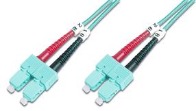 Сетевой кабель Assmann DK-2522-01-4 SC Duplex, SC Duplex, 1 м, голубой цв.