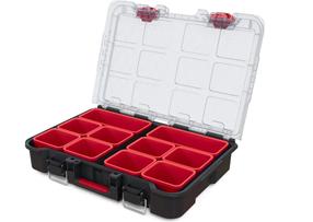 Įrankių dėžė Keter STACK N ROLL, 51.5 cm x 34.5 cm x 11.5 cm, juoda sp./raudona sp.