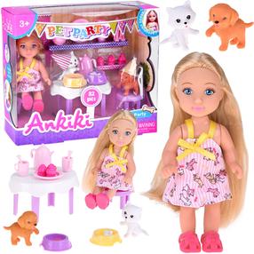 Lėlė su priedais Ankiki Pet, 12 cm, įvairių spalvų