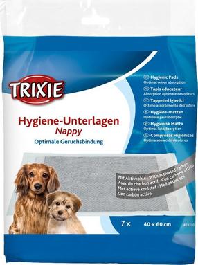 Suņu apmācību paklājs Trixie Nappy TX-23370, 60 cm x 40 cm, 7 gab. balta krās.