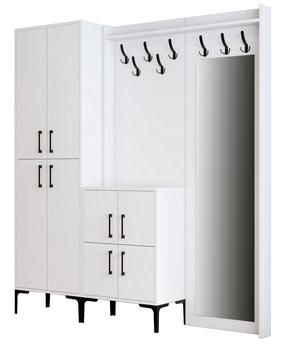 Esiku mööblikomplekt Kalune Design Berlin ABC, sise, valge v.