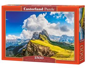 Puzle Castorland 1500 Majestic Dolomites, Italy C-152247, 47 cm x 68 cm, 1500 gab., daudzkrāsaina