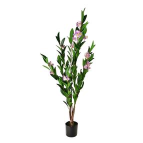 Искусственное растение в горшке Mondex Viridis, зеленый цв./розовый цв., 118 см x 14 см