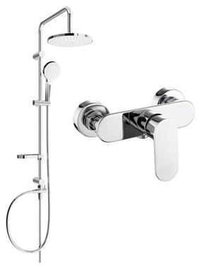 Dušas komplekts ar maisītāju Mexen Erik Milo, hroma krās.
