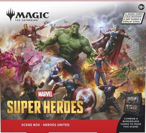 Stalo žaidimo papildymas Wizards of the Coast Magic: The Gathering Marvel Super Heroes Scene, EN