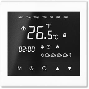 Programmējams apkures termostats Thermoval TVT 30 BB, iebūvējams sienā, balta krās., 8.5 cm, 5 - 60 °C