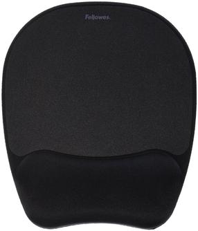 Коврик для мыши Fellowes, 20.2 см x 23.5 см x 2.54 см, черный цв.