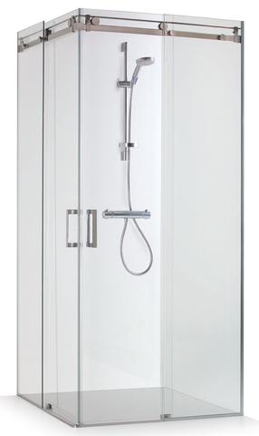 Душевая кабина Brasta Glass Vesta, квадратная, без поддона, 88 см x 88 см x 200 см, хромовый цв./прозрачный