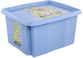 Mänguasjade kast, esemete hoidmiseks Keeeper Karolina Minions Happiness, 24 l, helesinine v., 42.5 x 35.5 x 22.5 cm