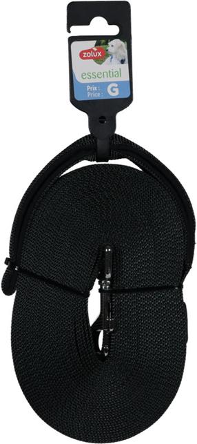 Koera rihm Zolux Essential, must v., 10 m x 20 mm