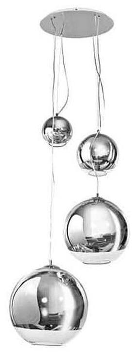 Šviestuvas kabinamas AZzardo Silver Ball 4 AZ2531, E27, 4 x 60 W, skaidri sp./chromo sp. / chromo sp.
