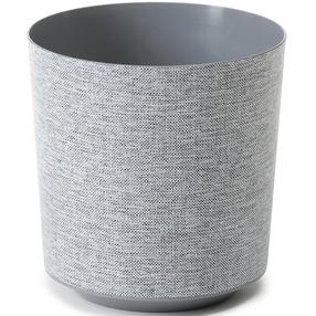 Puķu pods Lamela Gama, polipropilēns (pp), 28.5 cm x 28.5 cm, Ø 28.5 cm, pelēka krās.