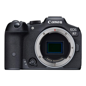 Digitālā fotokamera Canon EOS R7, melna krās.