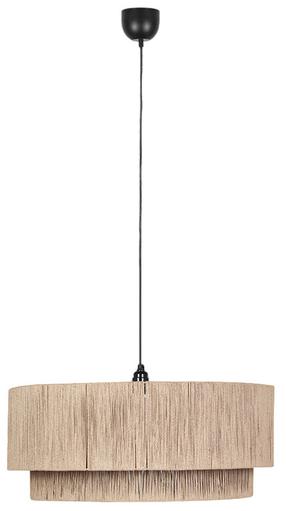 Šviestuvas lubų Trio Smilla, E27, 1 x 10 W, smėlio sp. / juoda sp., 60 x 60 cm