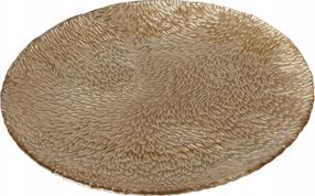 Šķīvis servēšanas Boltze Maroni, Ø 21 cm, zelta krās.