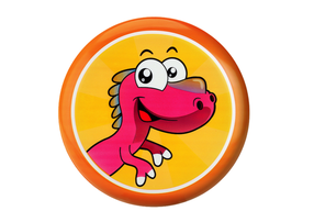 Lidojošais šķīvītis Dinosaur, 20 cm x 20 cm, oranža krās.