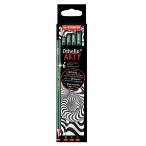 Grafiitpliiats Stabilo Othello ARTY, 2B/3B/4B, 6 tk