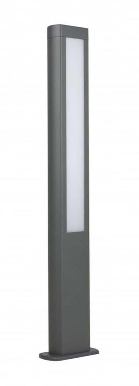 Brīvi stāvošs āra gaismeklis Su-Ma Evo, 20W, LED, IP54, pelēka krās., 11 cm x 80 cm