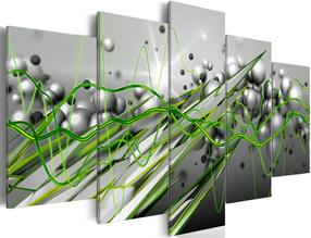 Akrilo stiklo reprodukcija Artgeist Green Rhythm, 40 cm x 100 cm
