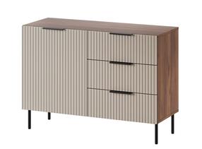 Kumode Cama Almera, valriekstu krās./kašmira krās., 75 cm x 104 cm x 42 cm