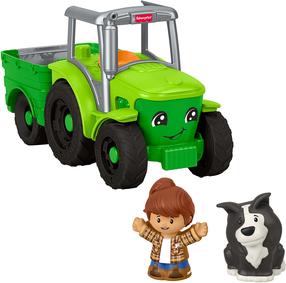  Žaisliniai traktoriai su priedais Mattel Fisher Price Little People, žalia sp.