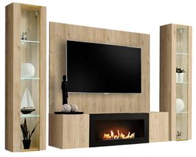 Комплект мебели для гостиной ASM Fly M-P2, комнатные, jackson hickory цв.