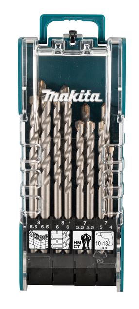 Grąžtų komplektas Makita D-73483, gelžbetoniui, sraigtinis, cilindrinis, 4-8 mm x 11 cm