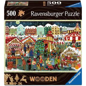 Деревянный пазл Ravensburger Christmas Market, 500 шт.