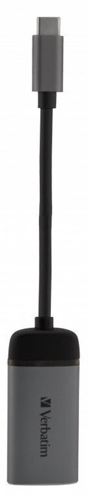 Адаптер Verbatim USB-C 3.1 To HDMI 4K 49143V USB Type-C, HDMI, 0.1 м, серебристый цв./черный цв.
